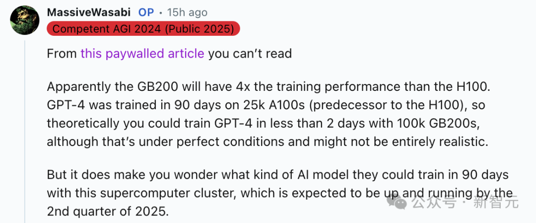 AI争霸战开启！OpenAI急建10万块GB200超算，马斯克10万块H100月末开训 第9张