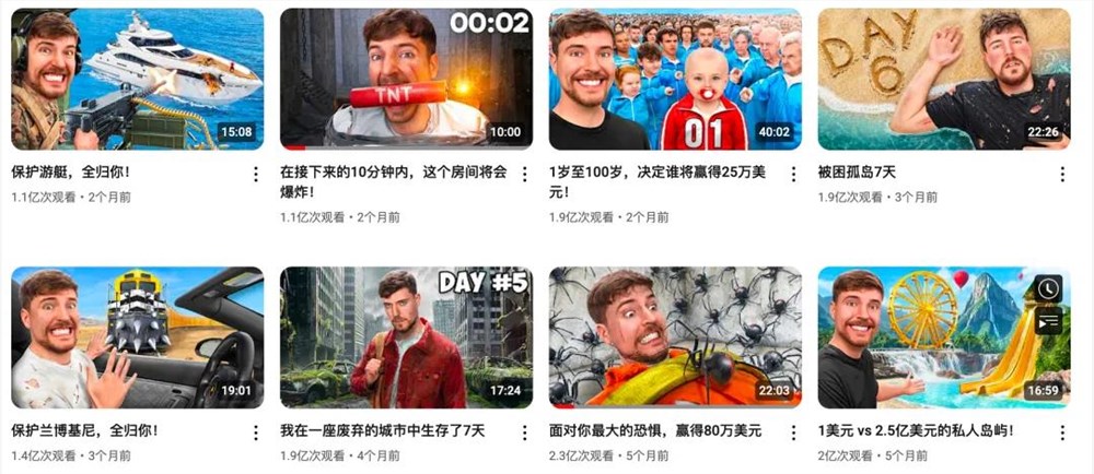 解密3亿粉丝博主MrBeast：挑战之王如何统治YouTube？ 第2张